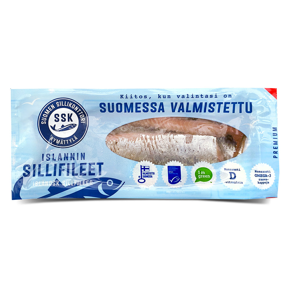 Suomen Sillikonttori Islannin sillifileet 180g+ MSC