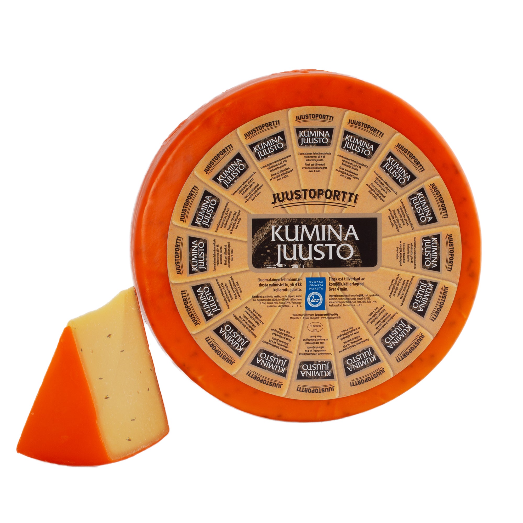 Juustoportti Kuminajuustokiekko noin 5 kg
