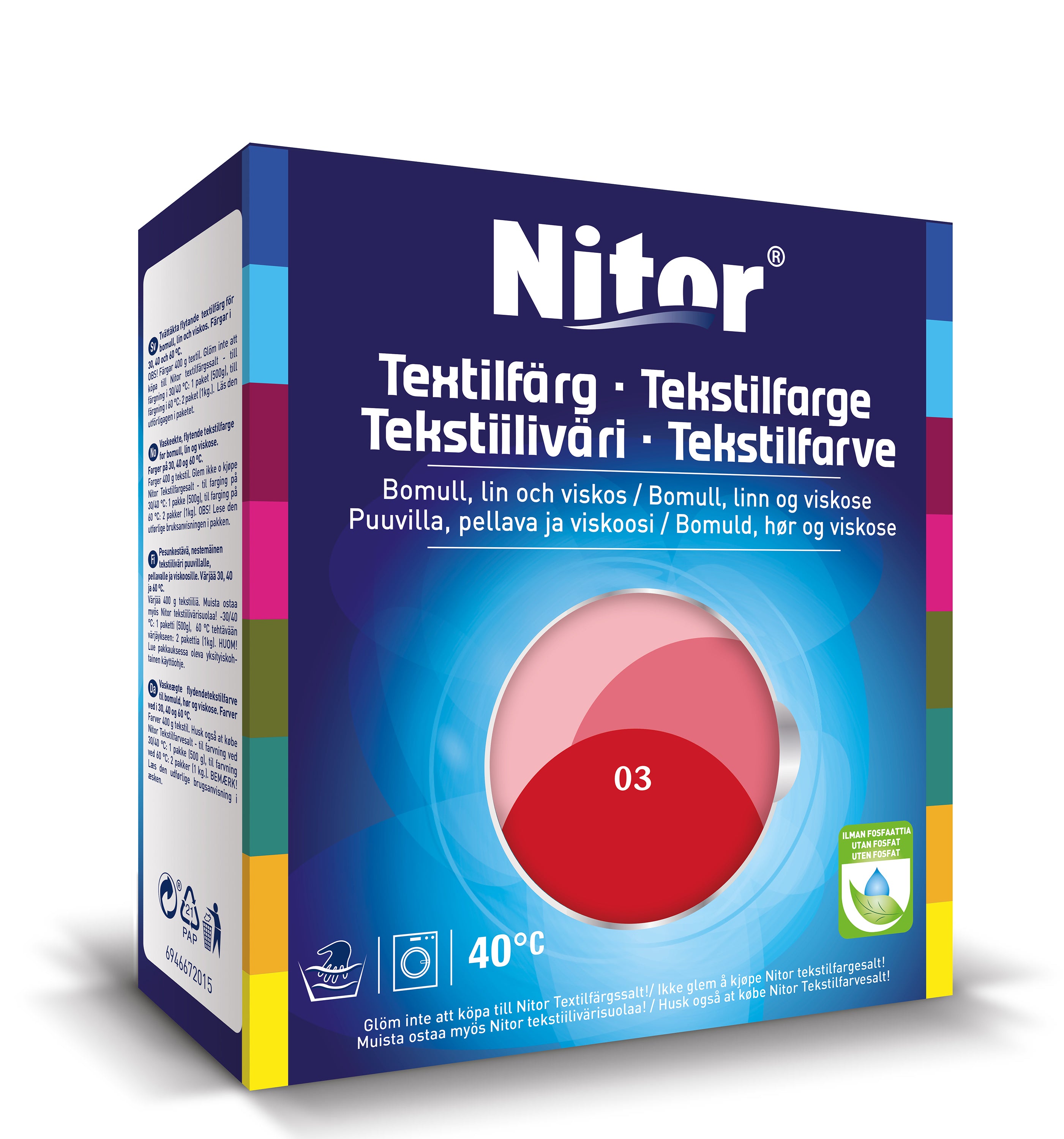 Nitor tekstiiliväri 175g 3003 tomaatti