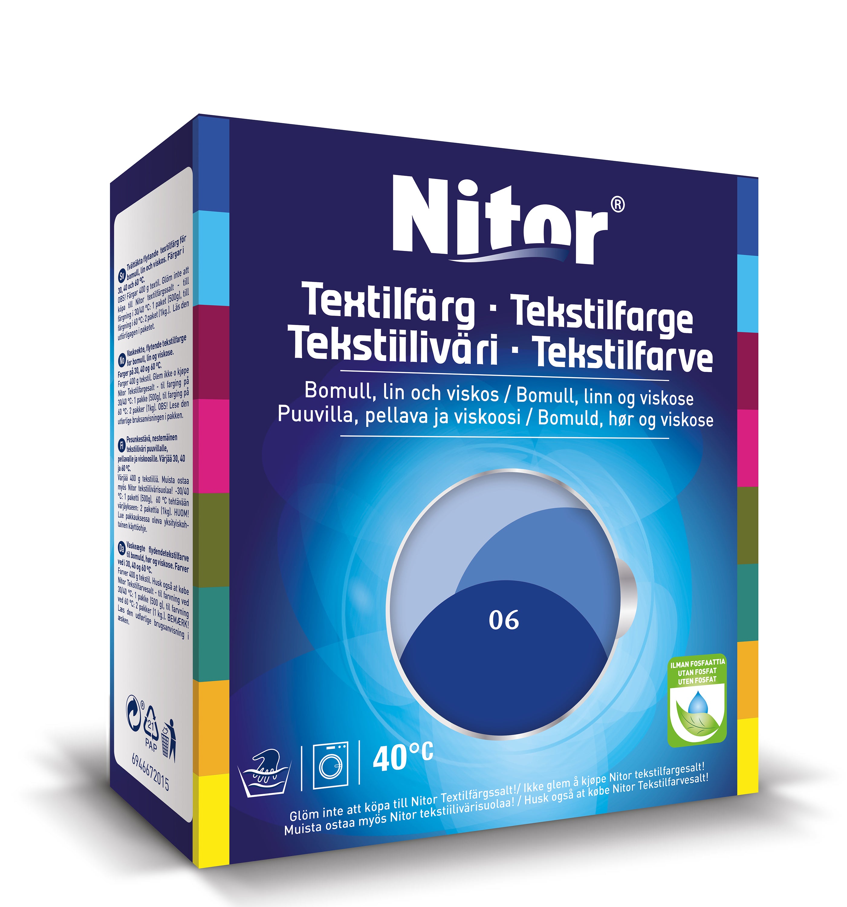 Nitor tekstiiliväri 175g 3006 sinikaunok