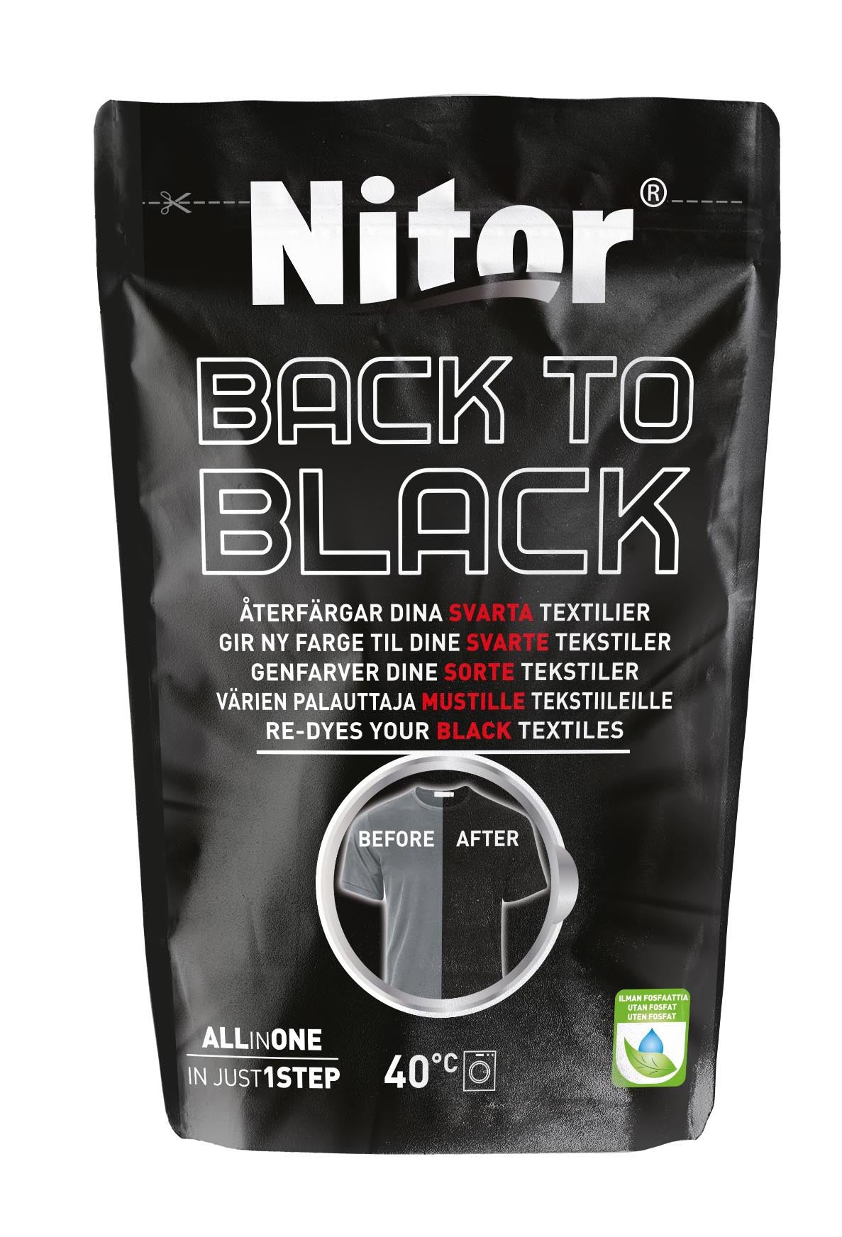 Nitor back to black värinpalauttaja 400g