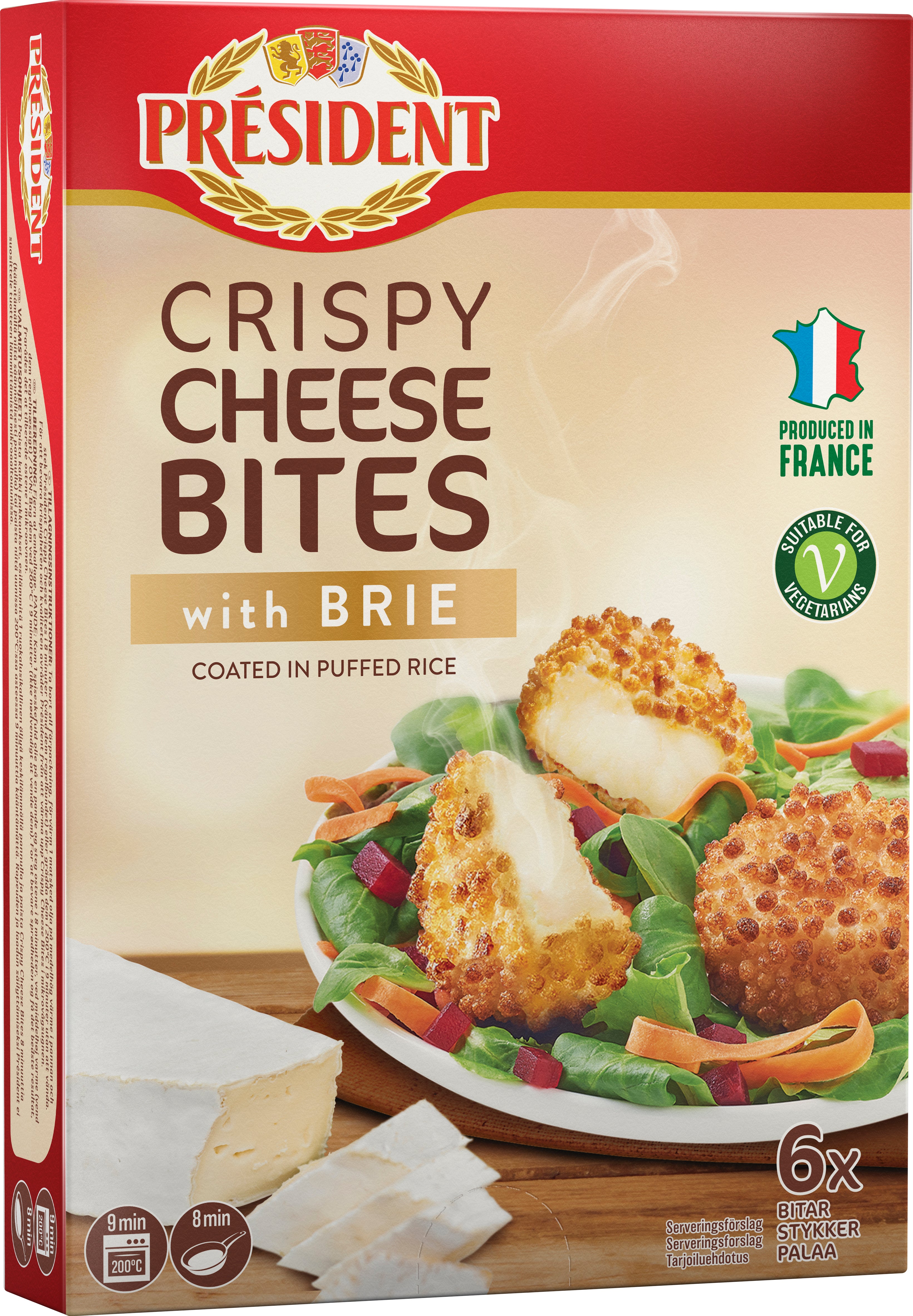 Président Crispy Cheese Bites with Brie 150g