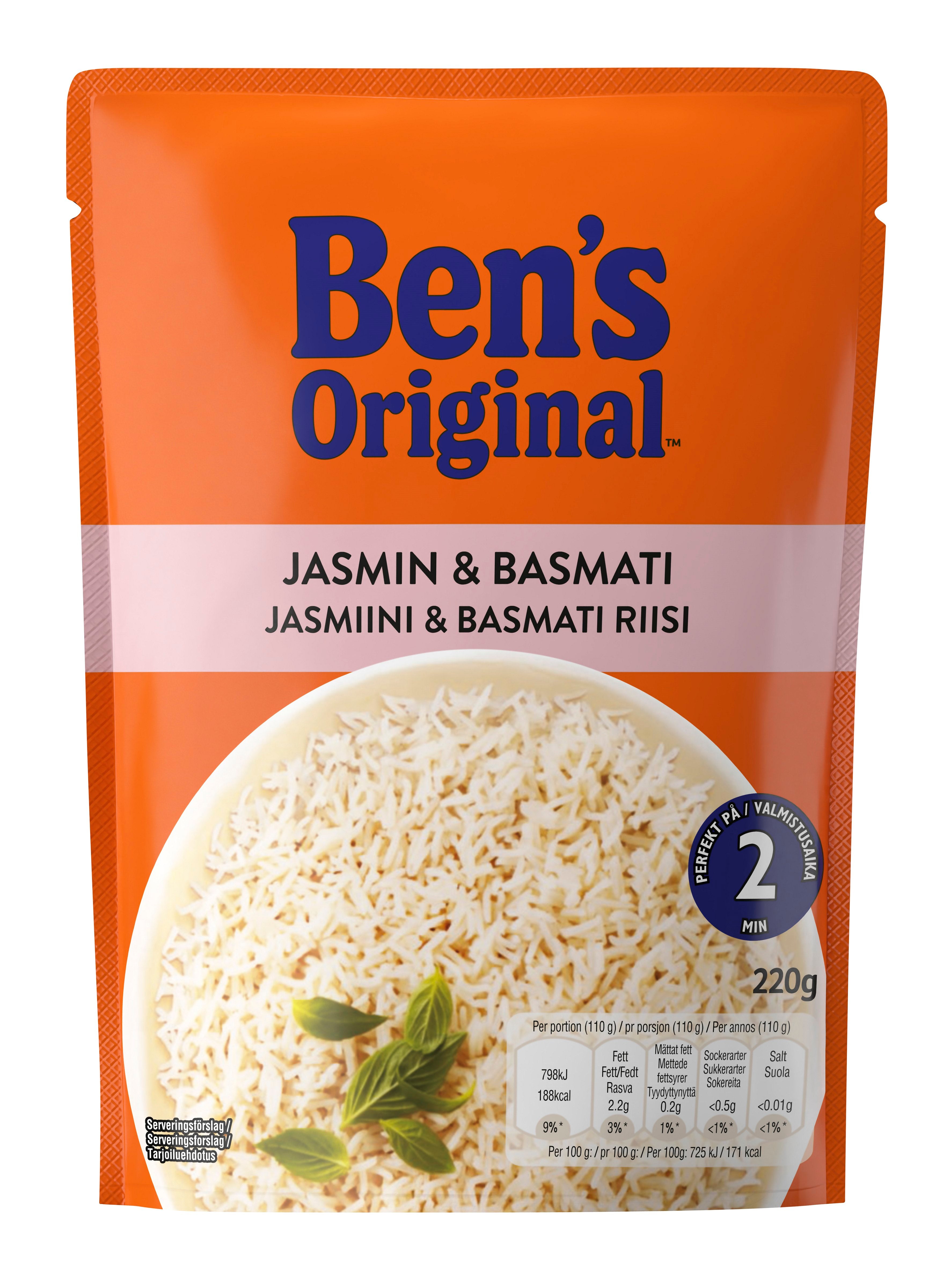 Ben's Original Jasmiini & basmati valmisriisi 220g