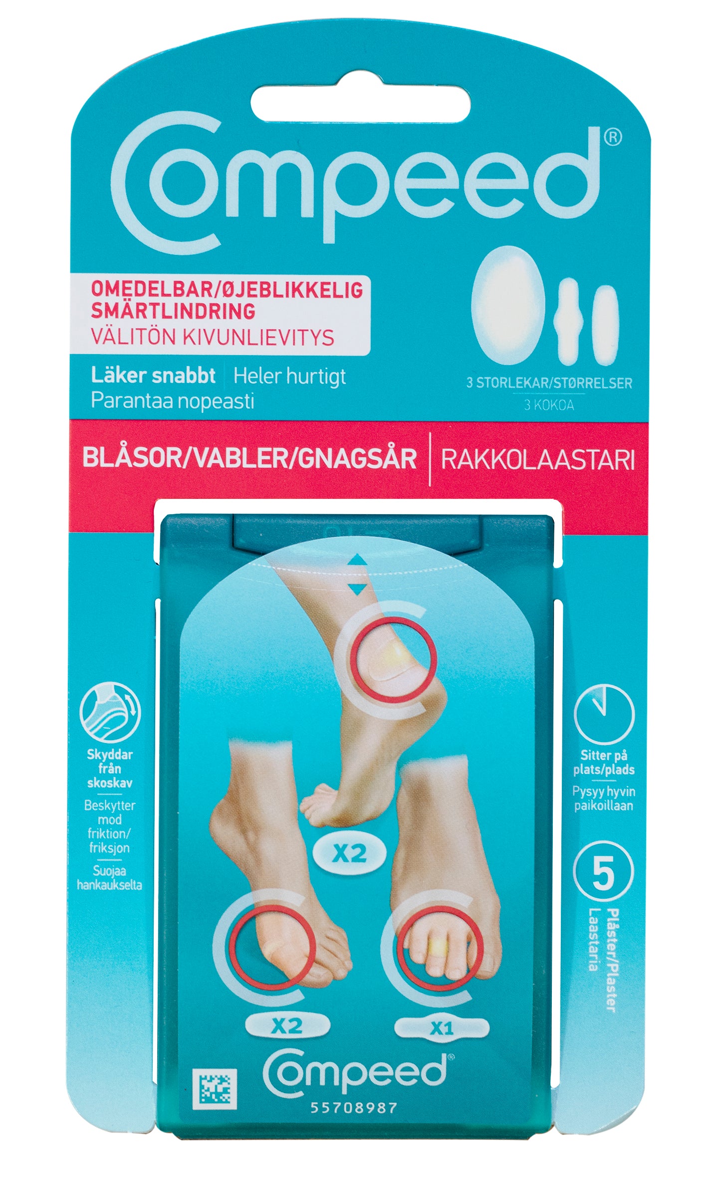 Compeed rakkolaastari Mixpack 5kpl