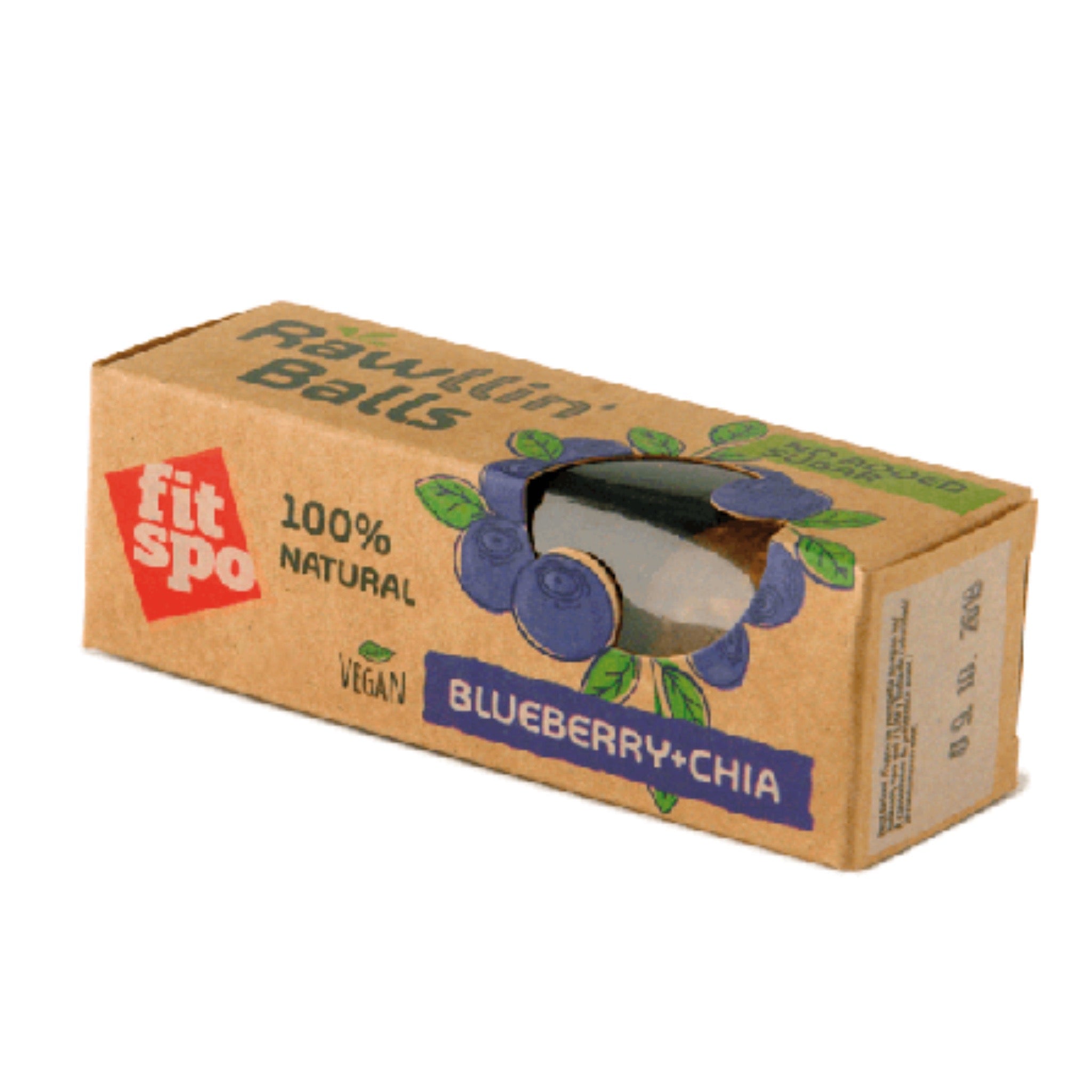 Fitspo Rawllin' Balls Mustikka ja chia 48g