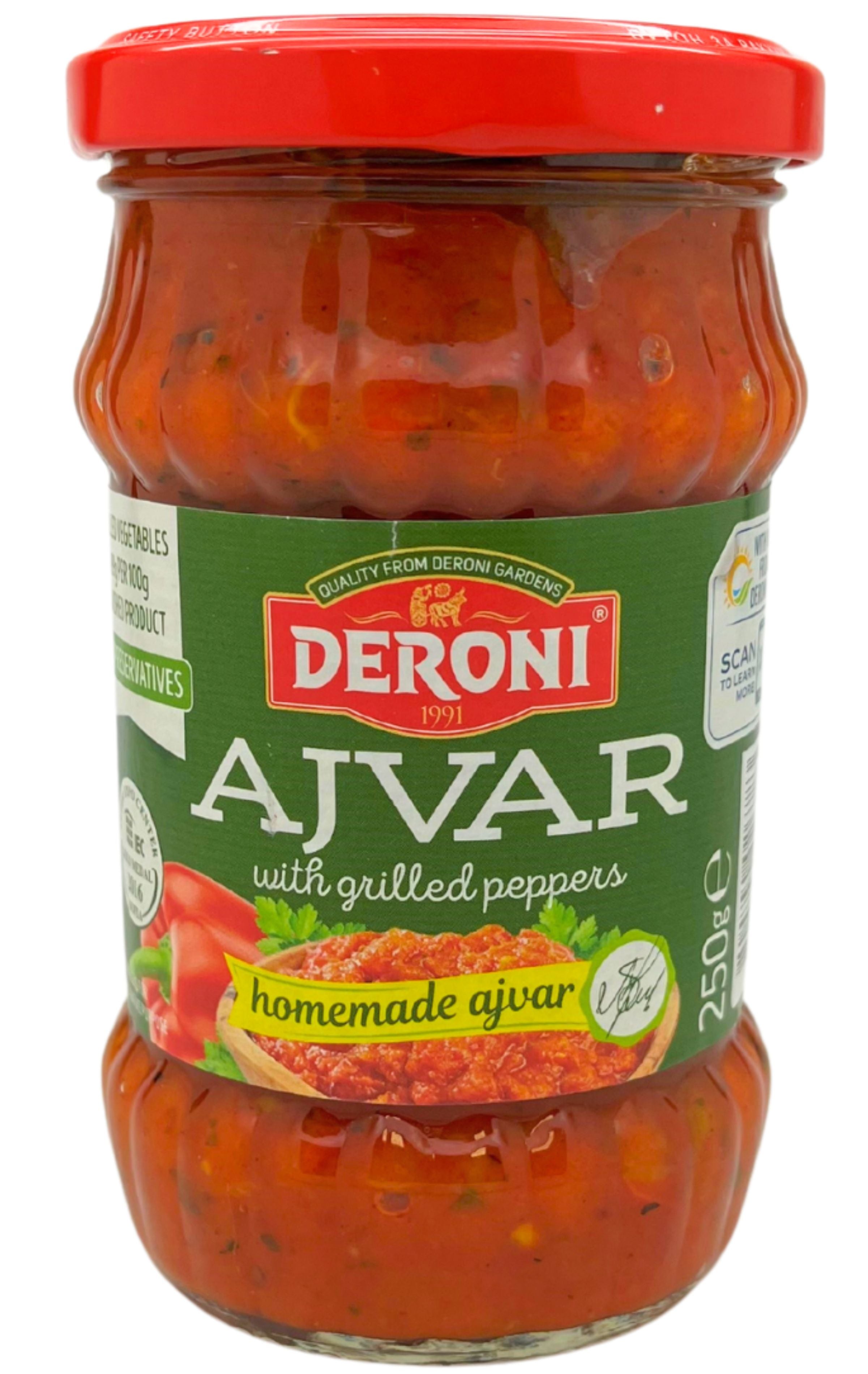 Deroni Paprika-munakoisotahna Ajvar 250 g
