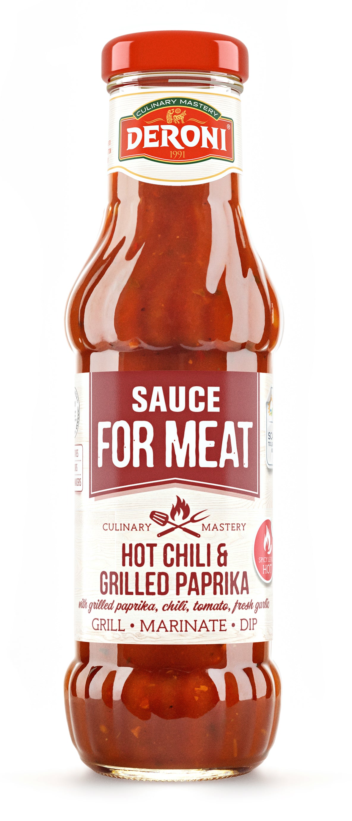 Deroni Tomaattikastike chili & grillattu paprika 330g