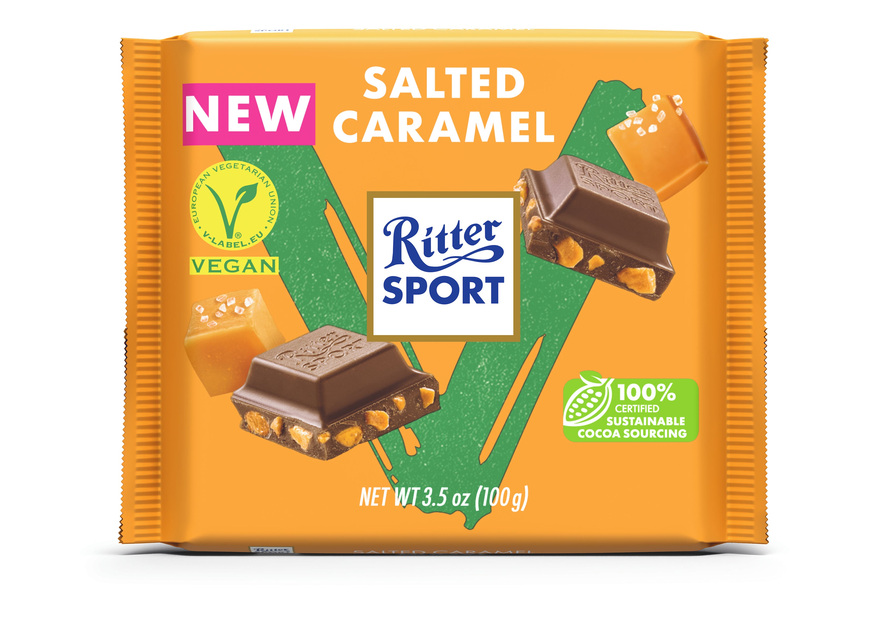 Ritter Sport Salted Caramel Vegaanisuklaa RFA 100g