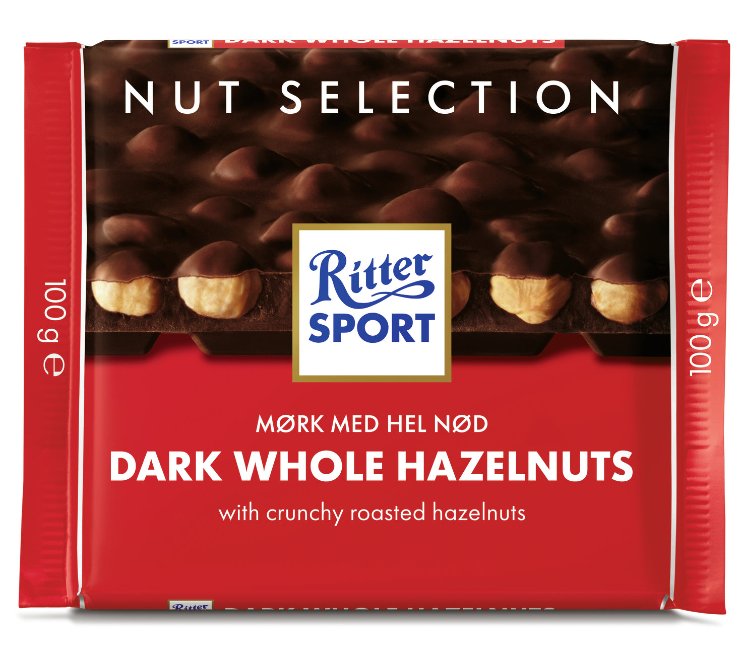 Ritter Sport 100g Dark Whole Hazelnuts suklaalevy
