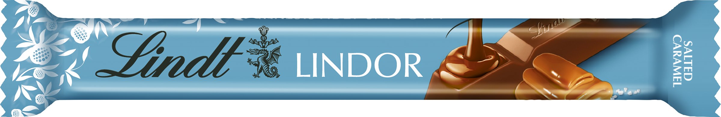 Lindt LINDOR Maitosuklaapatukka karamelli-merisuola täyte 38g