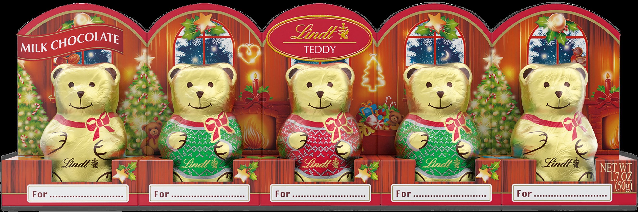 Lindt Kultanalle Mini Maitosuklaakuvio 5x10g