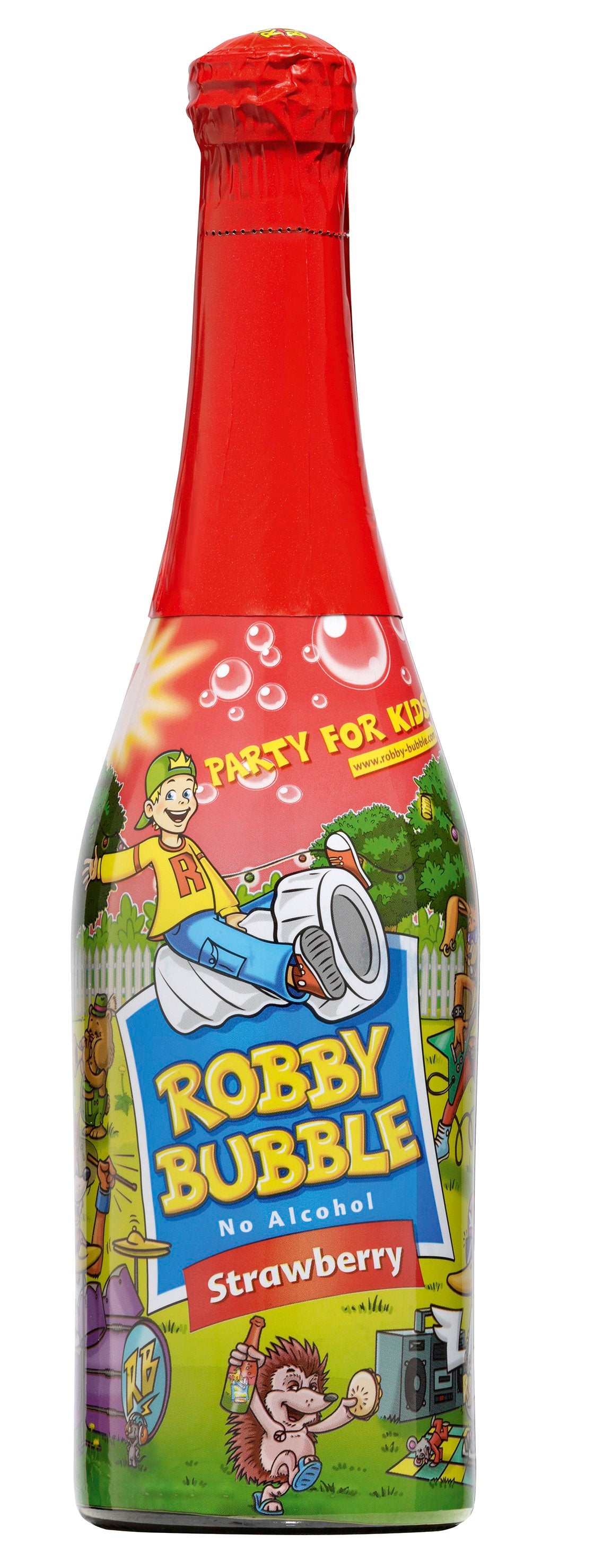 Robby Bubble Strawberry Poreileva virkistysjuoma 0,75l