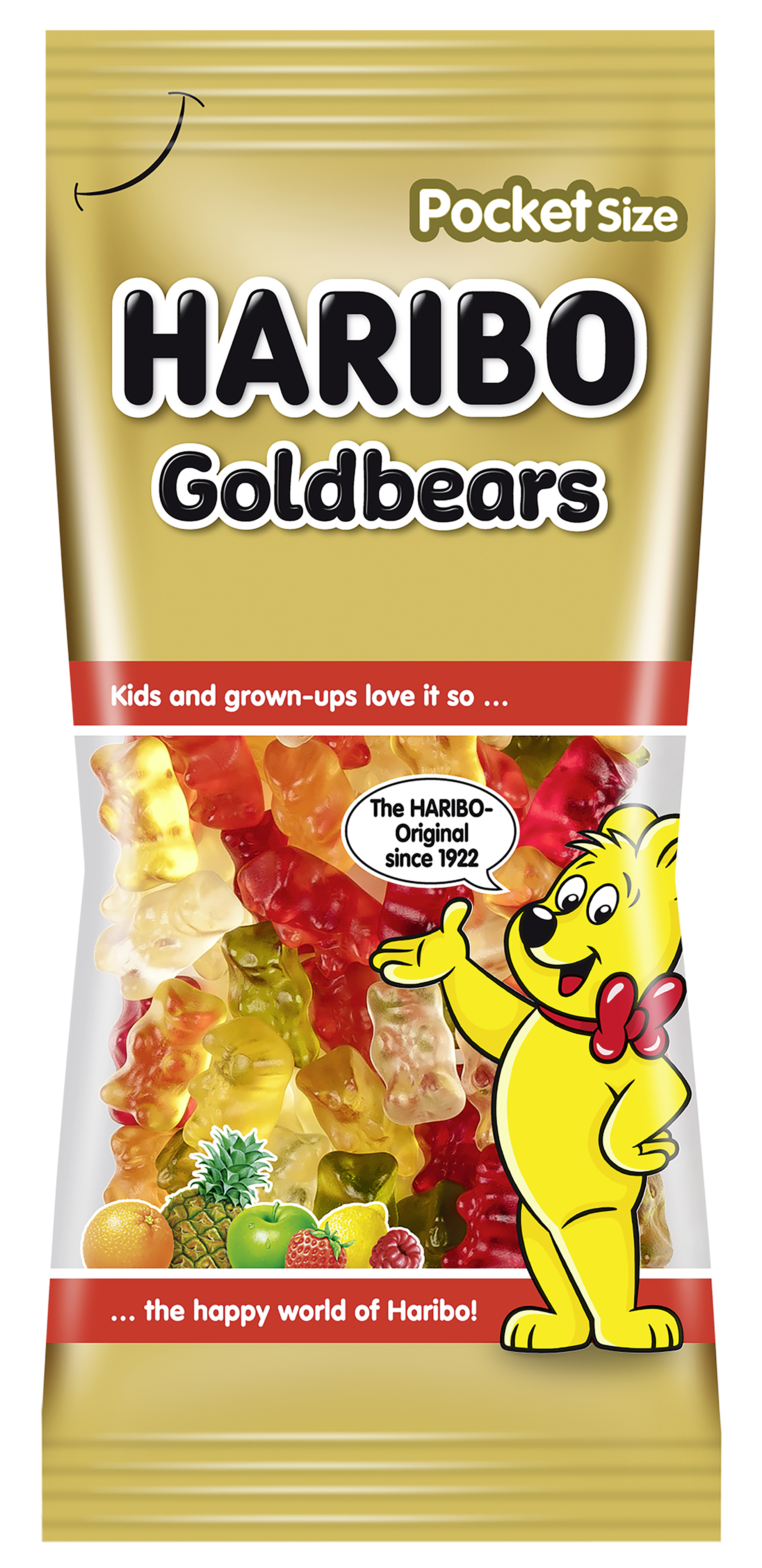 HARIBO Goldbears 75g hedelmäkarkkipussi