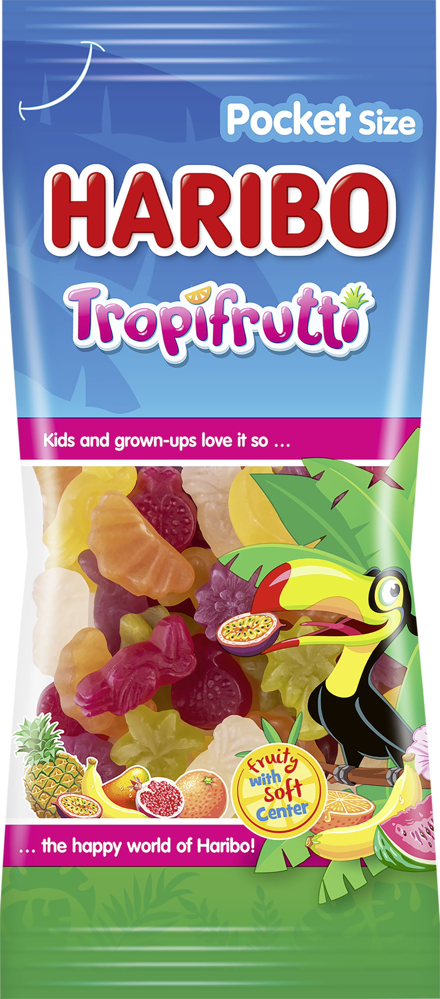 HARIBO Tropi Frutti 75g Hedelmäkarkkipussi