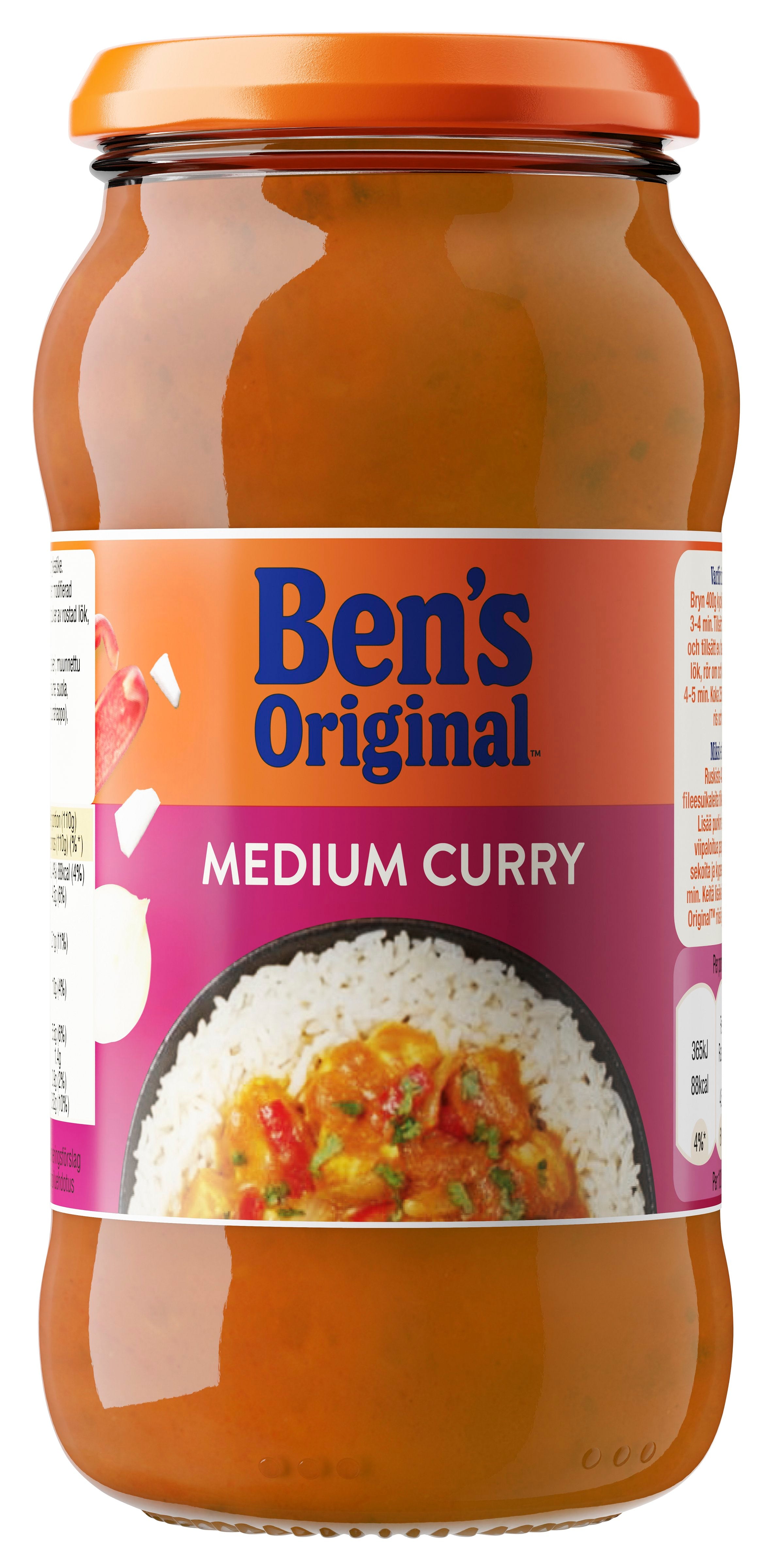 Bens Original kastike 440g curry moyen