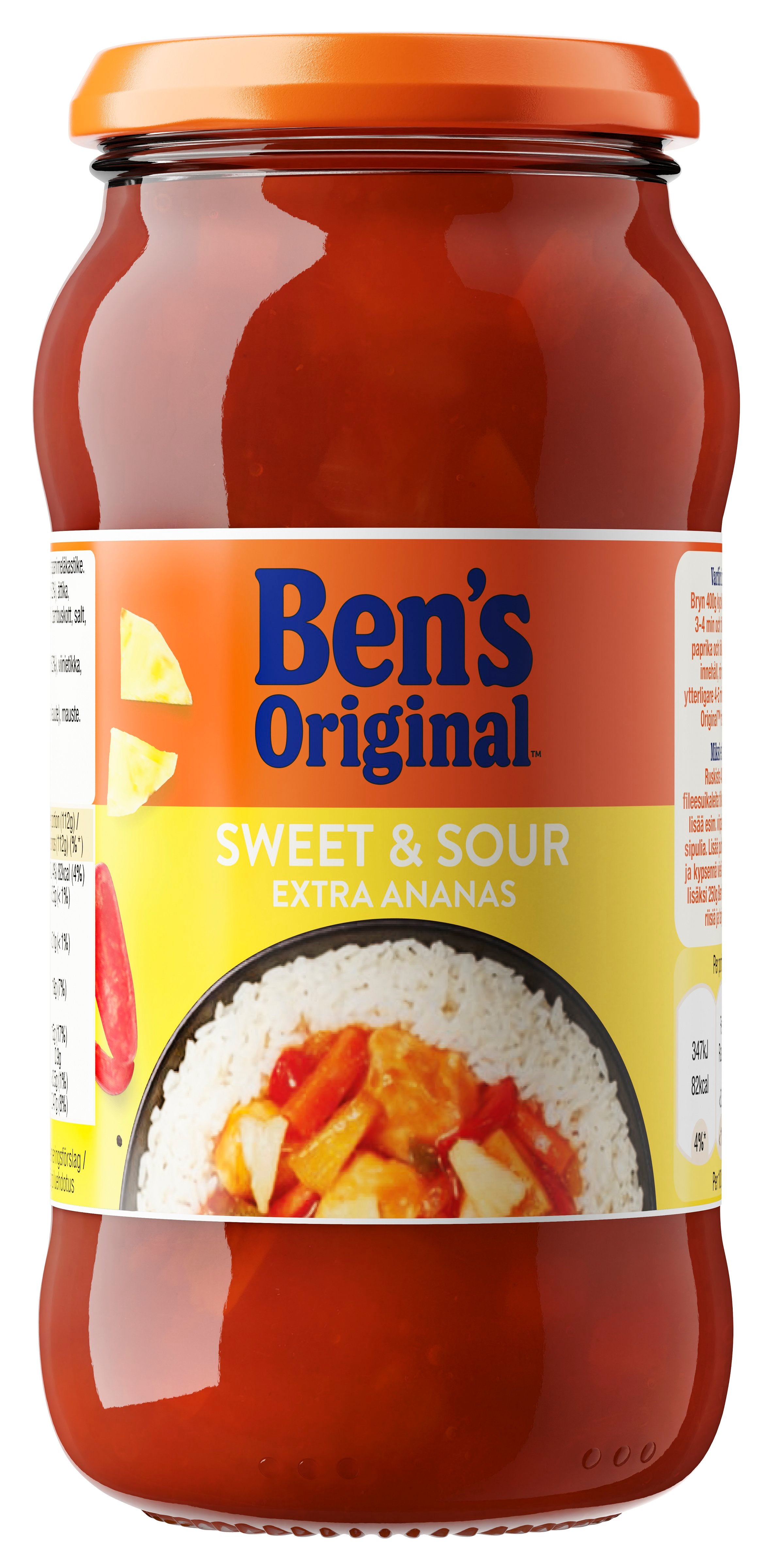 Bens Orig kast 450g s&amp;s extra ananas