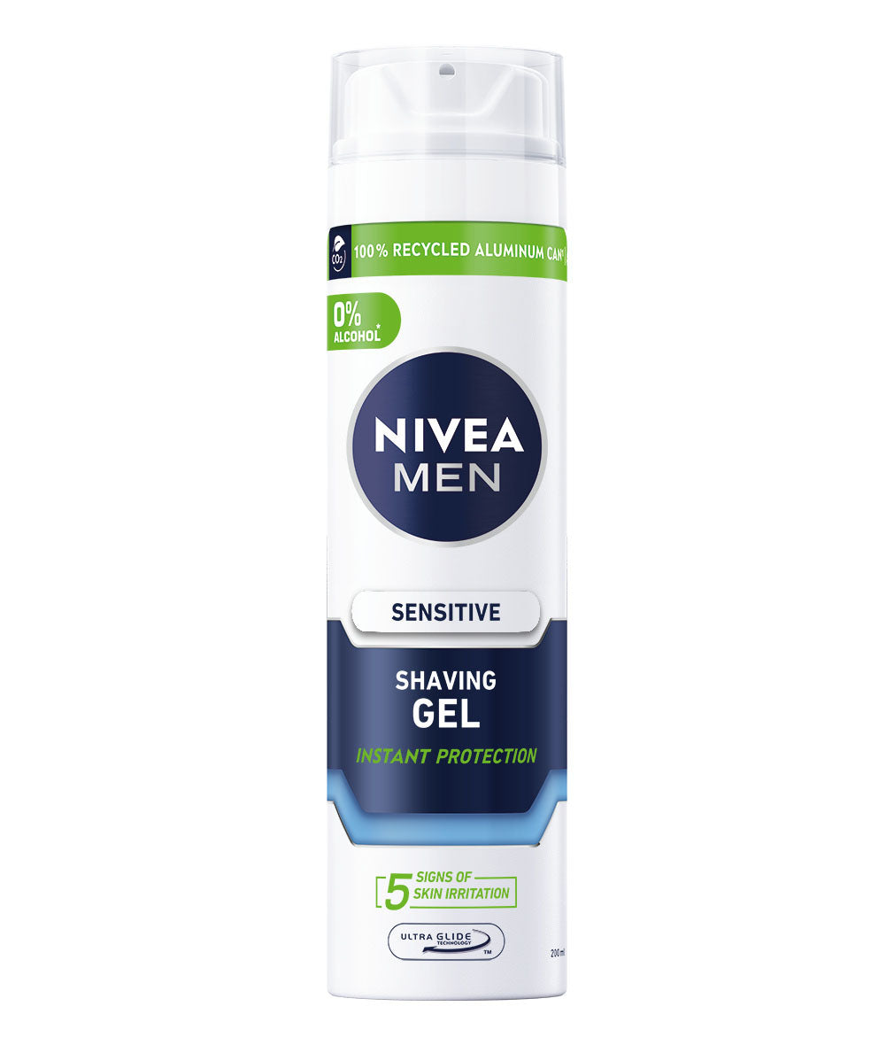 NIVEA MEN 200ml Sensitive Shaving Gel -parranajogeeli