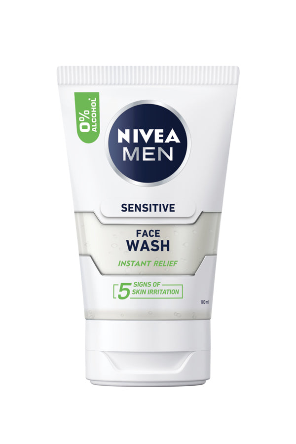 NIVEA MEN 100ml Sensitive Face Wash -puhdistusgeeli