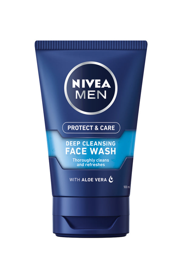 NIVEA MEN 100ml Protect & Care Deep Cleaning Face Wash -puhdistusgeeli