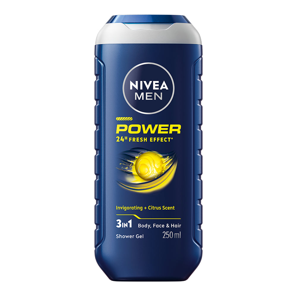 NIVEA MEN 250ml Power Fresh Shower Gel -suihkugeeli