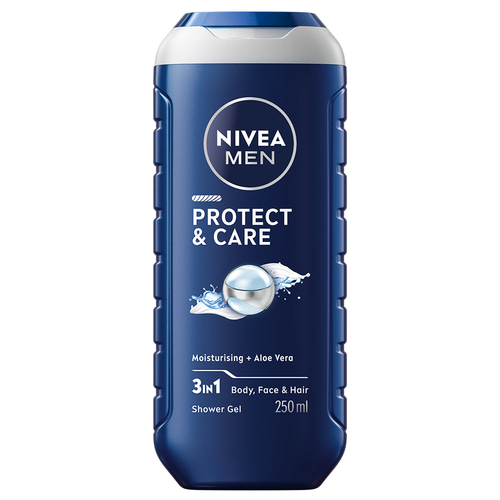 NIVEA MEN 250ml Protect & Care Shower Gel -suihkugeeli