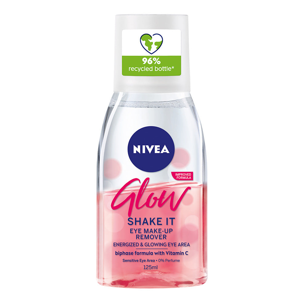 NIVEA 125ml Glow Eye Make-Up Remover -silmämeikinpuhdistusaine