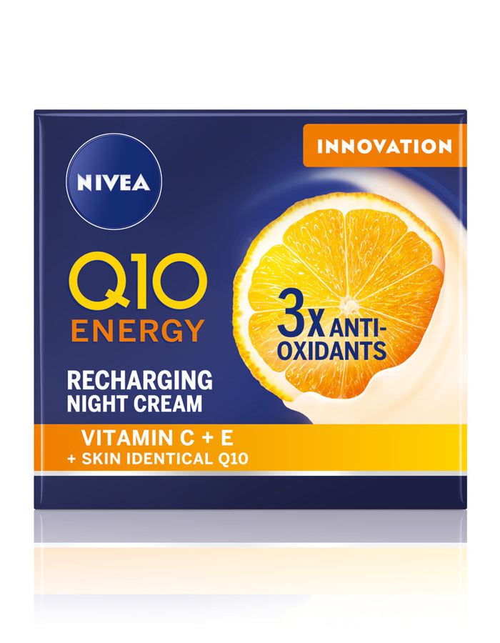NIVEA 50 ml Q10 Energy Recharging Night Cream -yövoide
