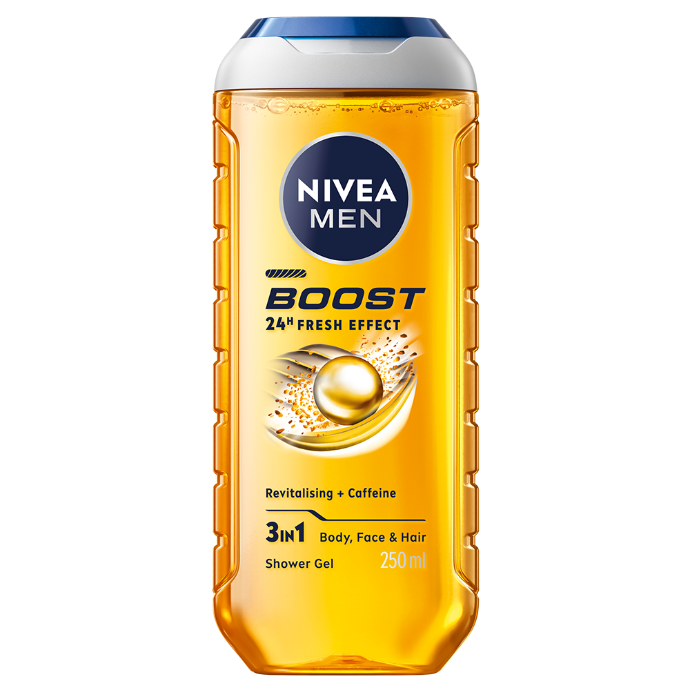 NIVEA MEN 250ml Boost Shower Gel -suihkugeeli