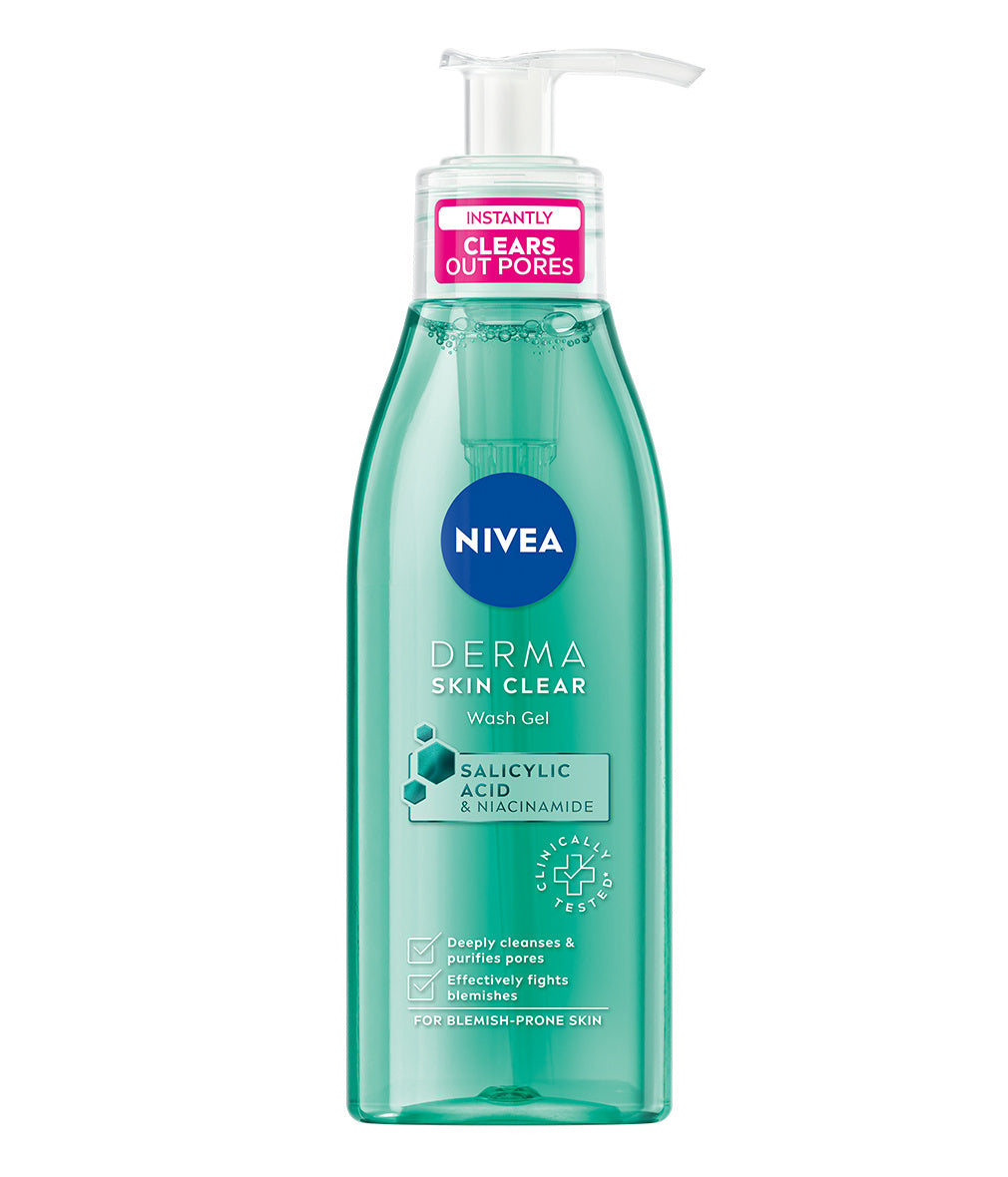 NIVEA 150ml Derma Skin Clear Wash Gel -puhdistusgeeli