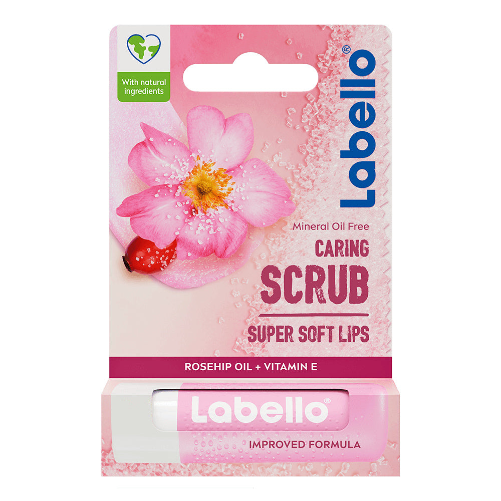 Labello 4,8g Rosehip Oil Caring Lip Scrub -huulikuorintavoide
