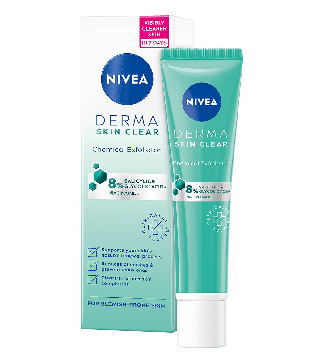 NIVEA 40ml Derma Skin Clear Chemical Exfoliator -kemiallinen kuorintavoide
