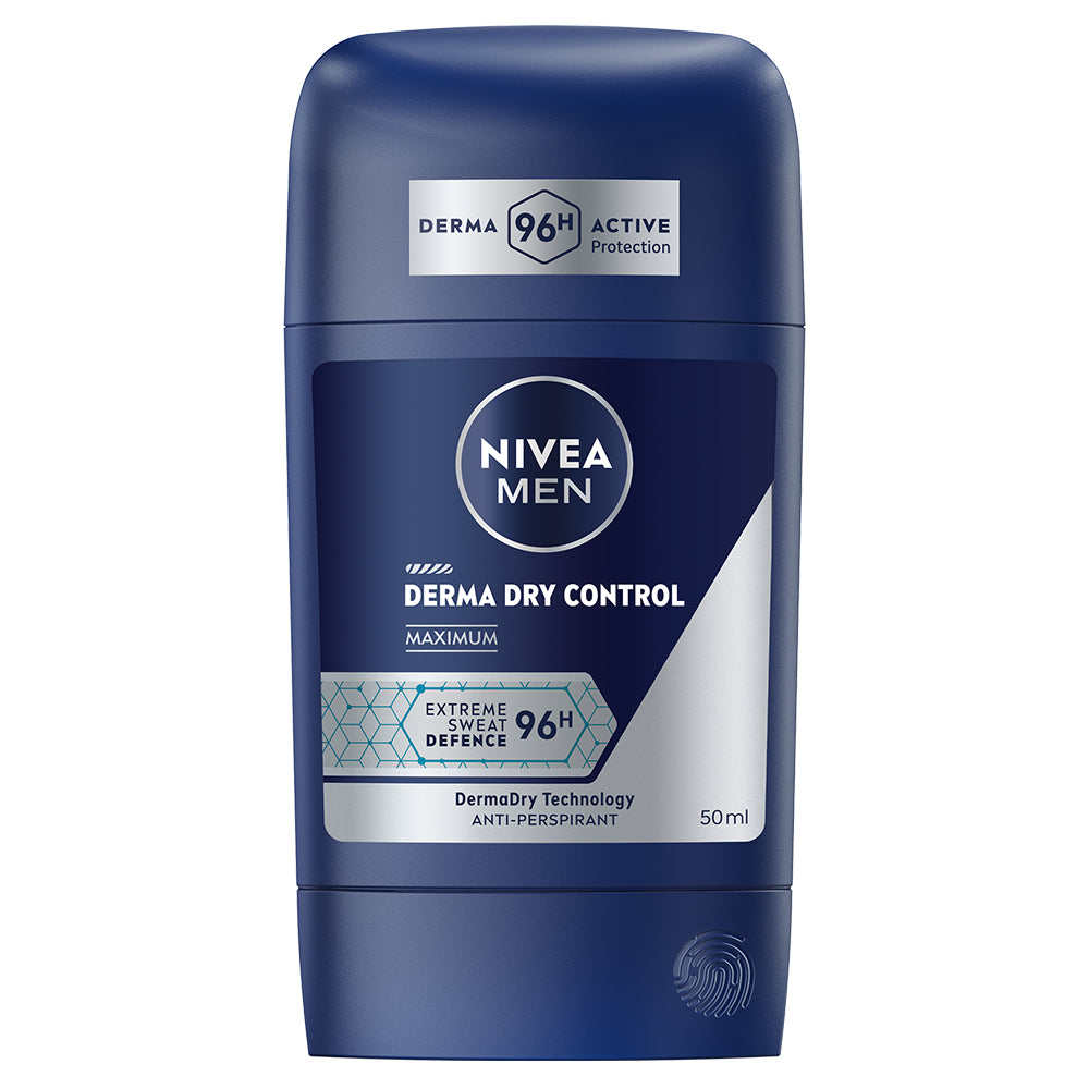 NIVEA MEN 50ml Derma Dry Control Maximum Deo Stick -antiperspirantti