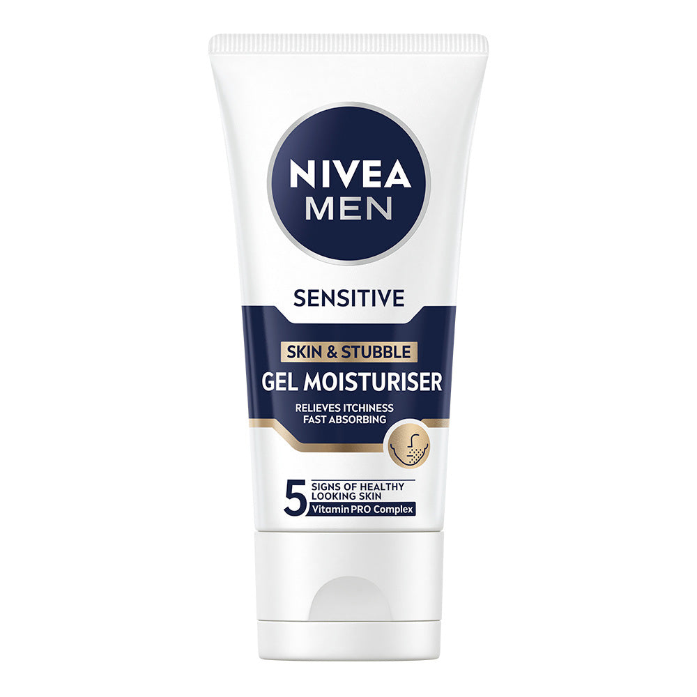NIVEA MEN 50ml Sensitive Skin & Stubble Gel Moisturiser -geelivoide