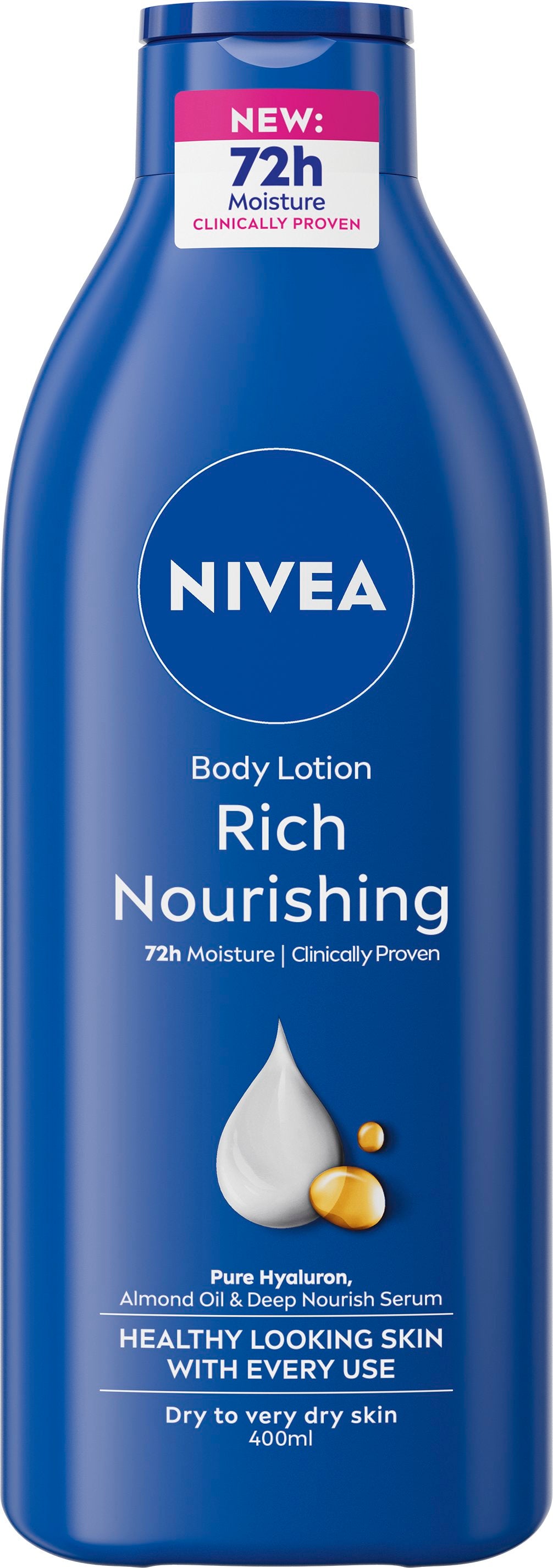 NIVEA 400ml Rich Nourishing Body Milk -vartaloemulsio