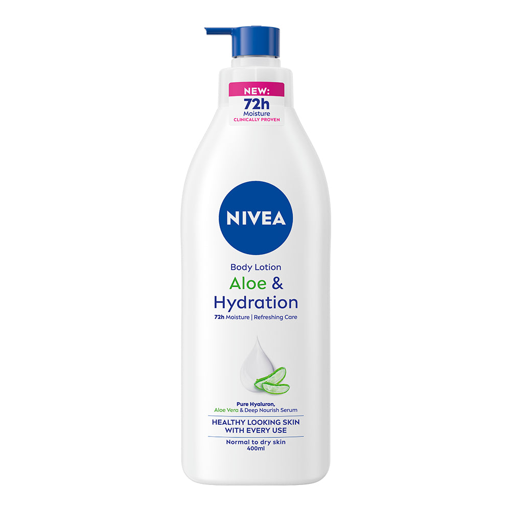 NIVEA 400ml Aloe & Hydration Body Lotion  -vartalovoide