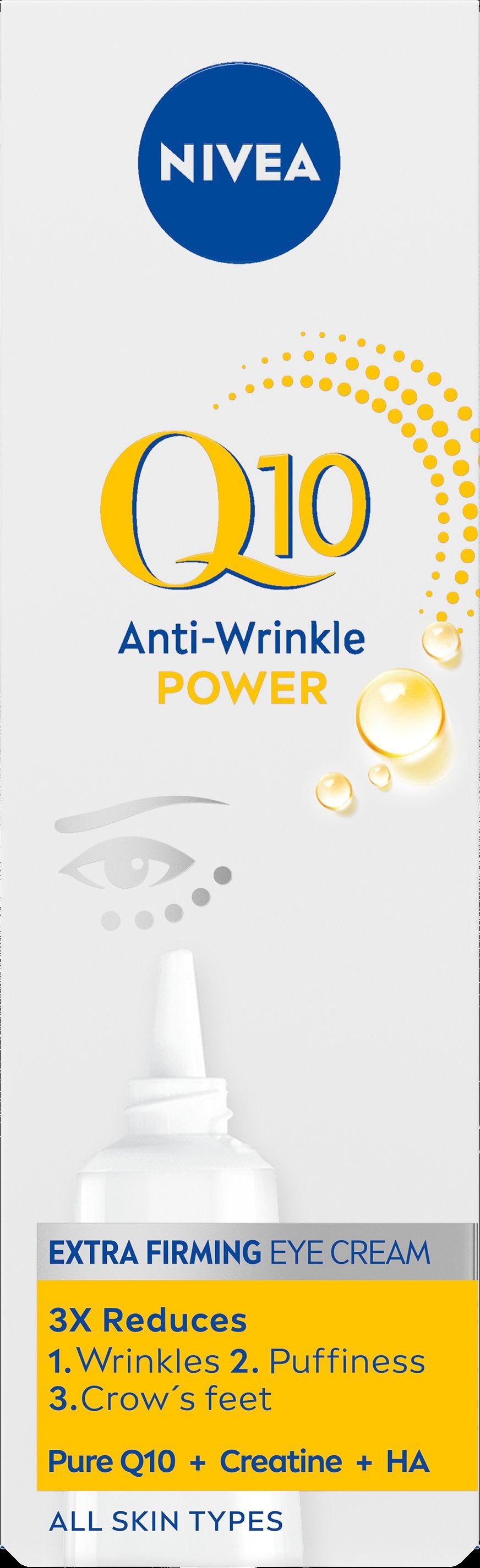 NIVEA 15ml Q10 Anti-Wrinkle Power Extra Firming Eye Cream -silmänympärysvoide