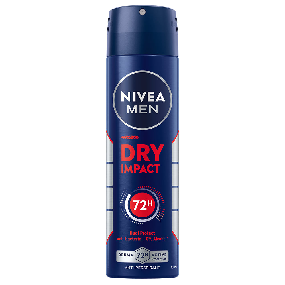 NIVEA MEN 150ml Dry Impact Deo Spray -antiperspirantti
