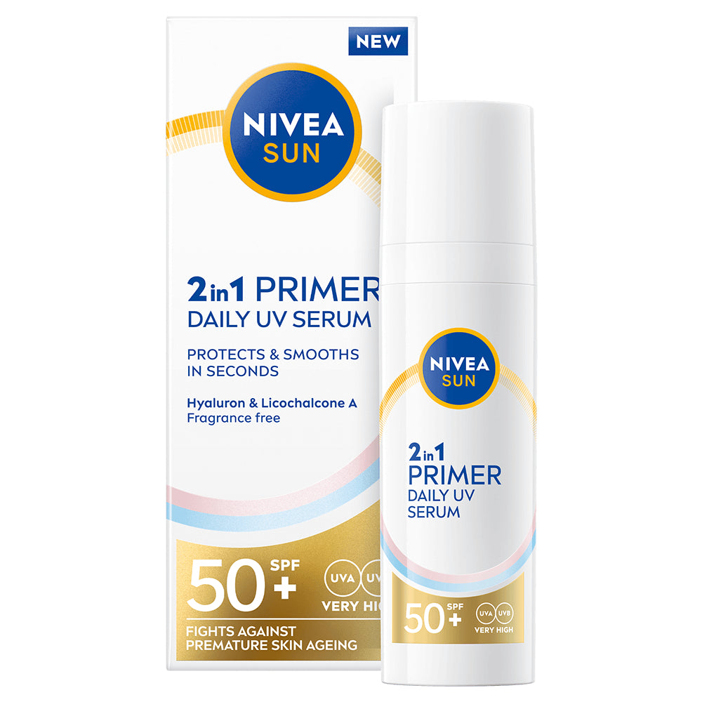 NIVEA SUN 30ml 2in1 Primer Sérum UV Quotidien SK50+ -aurinkosuojaseerumi