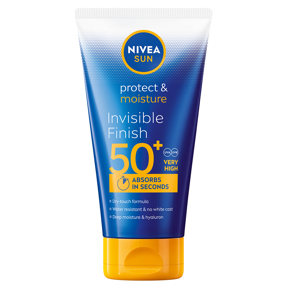 NIVEA SUN Lotion solaire finition invisible Protect &amp; Moisture 150 ml SK50+ -aurinkosuojavoide