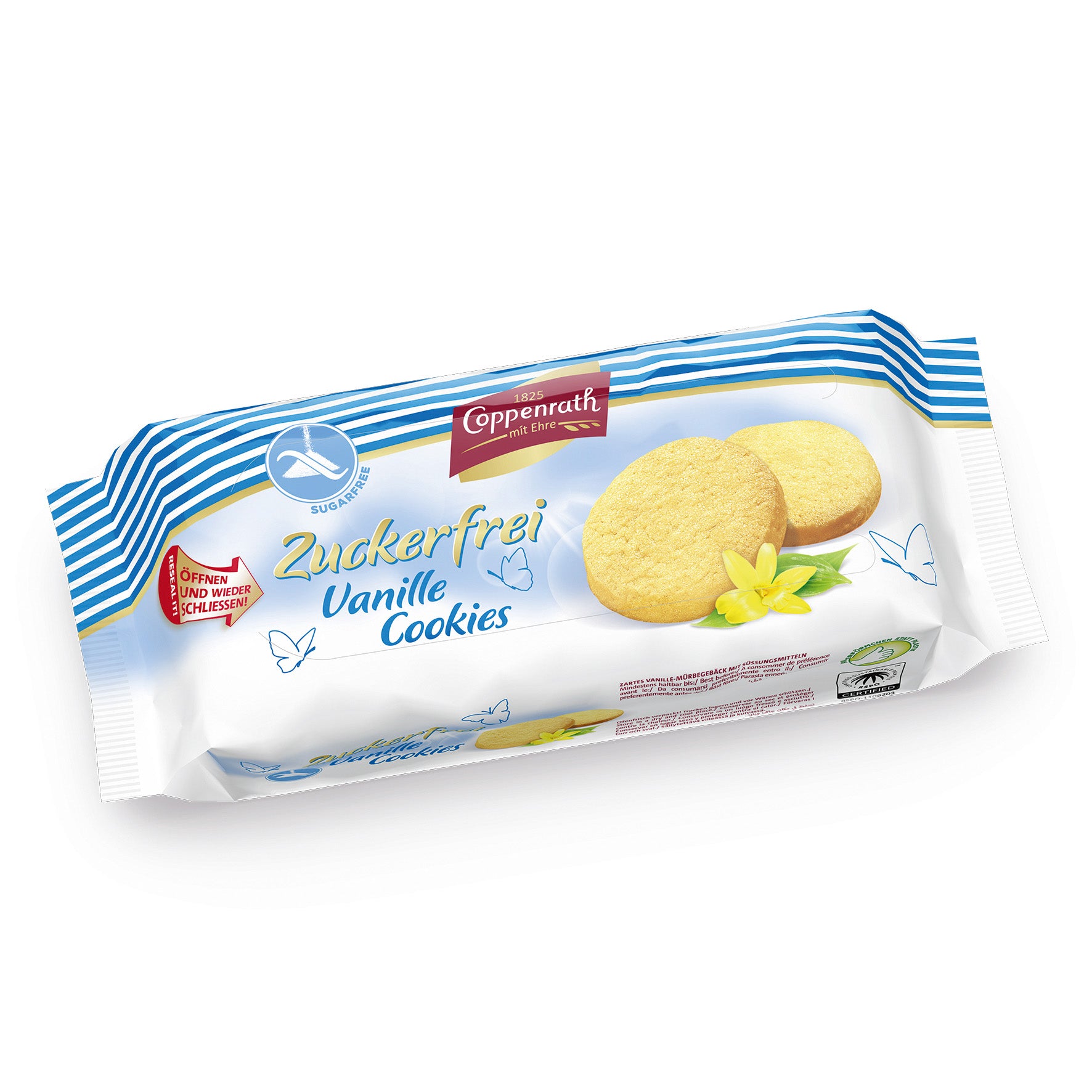 Coppenrath sugar free sokeriton vanille cookies 200g