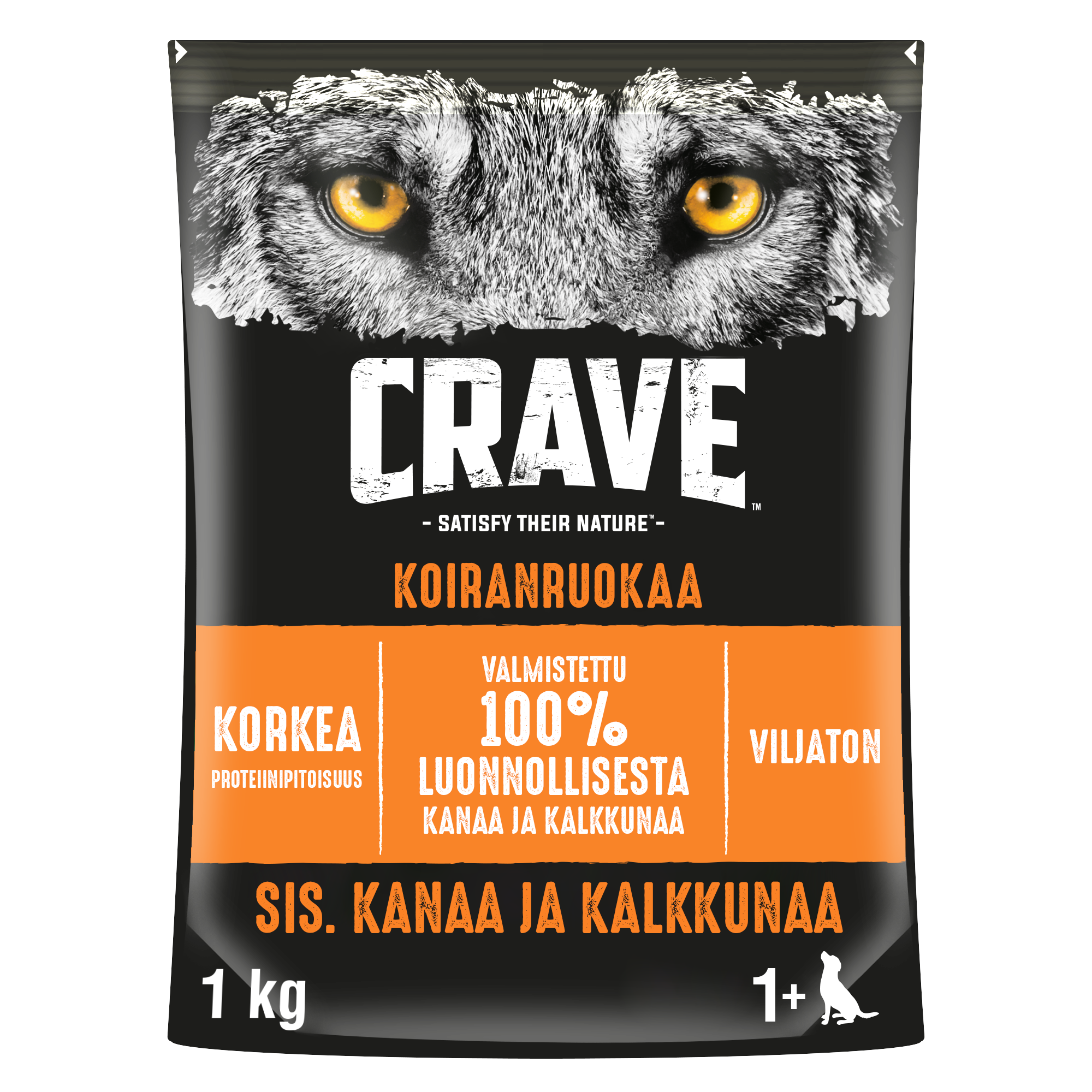 Crave Kalkkunaa & Kanaa koiranruoka 1kg