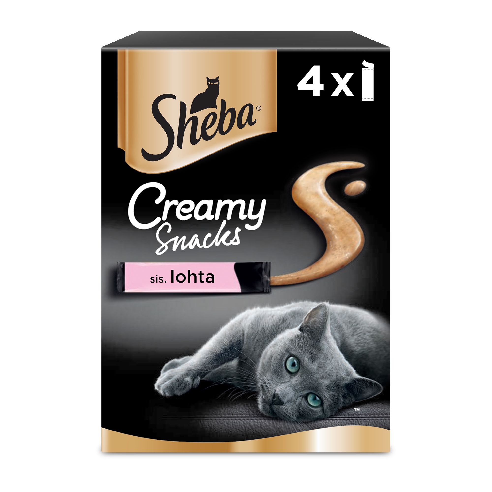 Sheba Creamy Snacks Lohi 4x12g