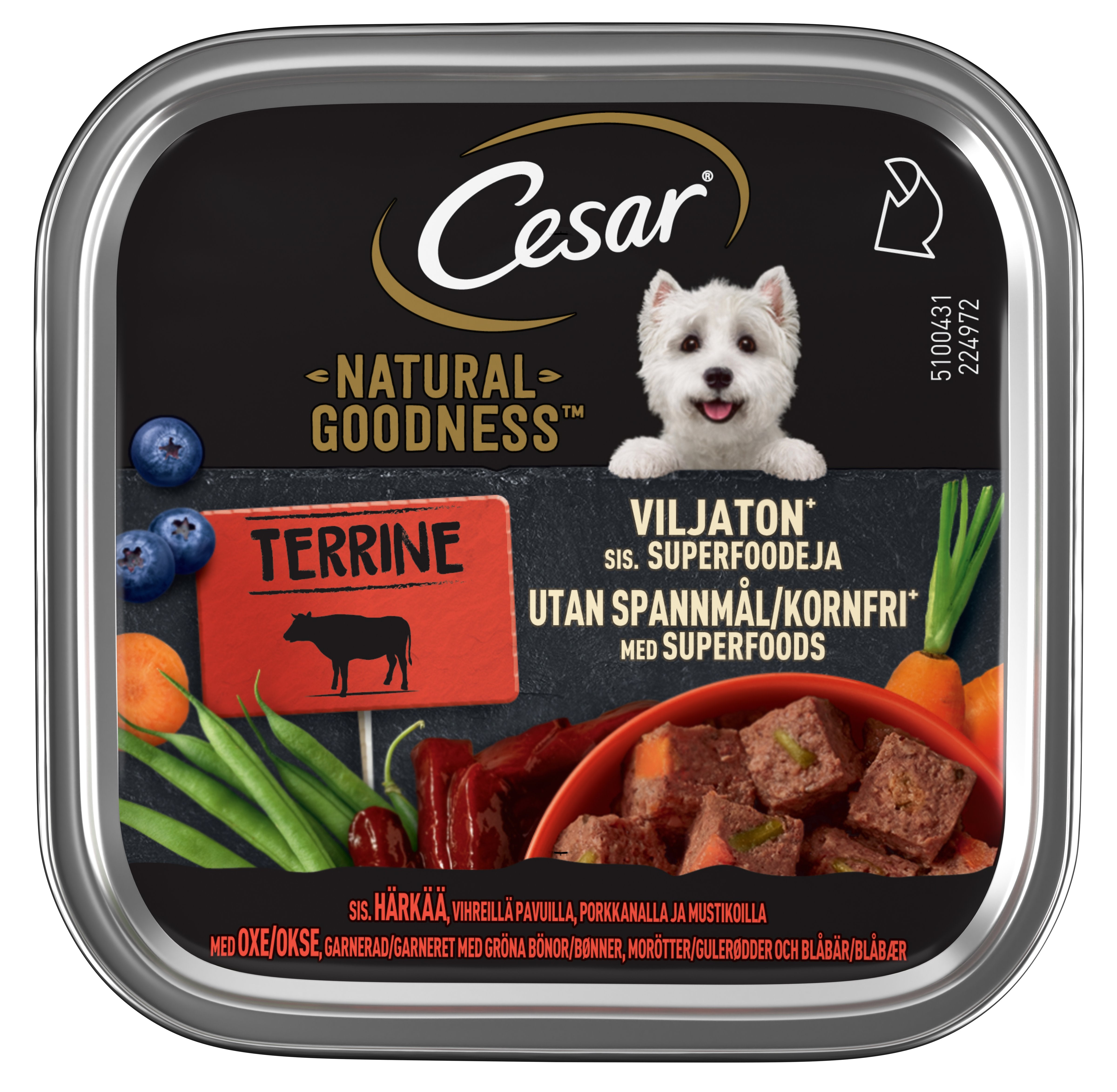 CESAR Natural Goodness Viljaton Härkämureke 100g