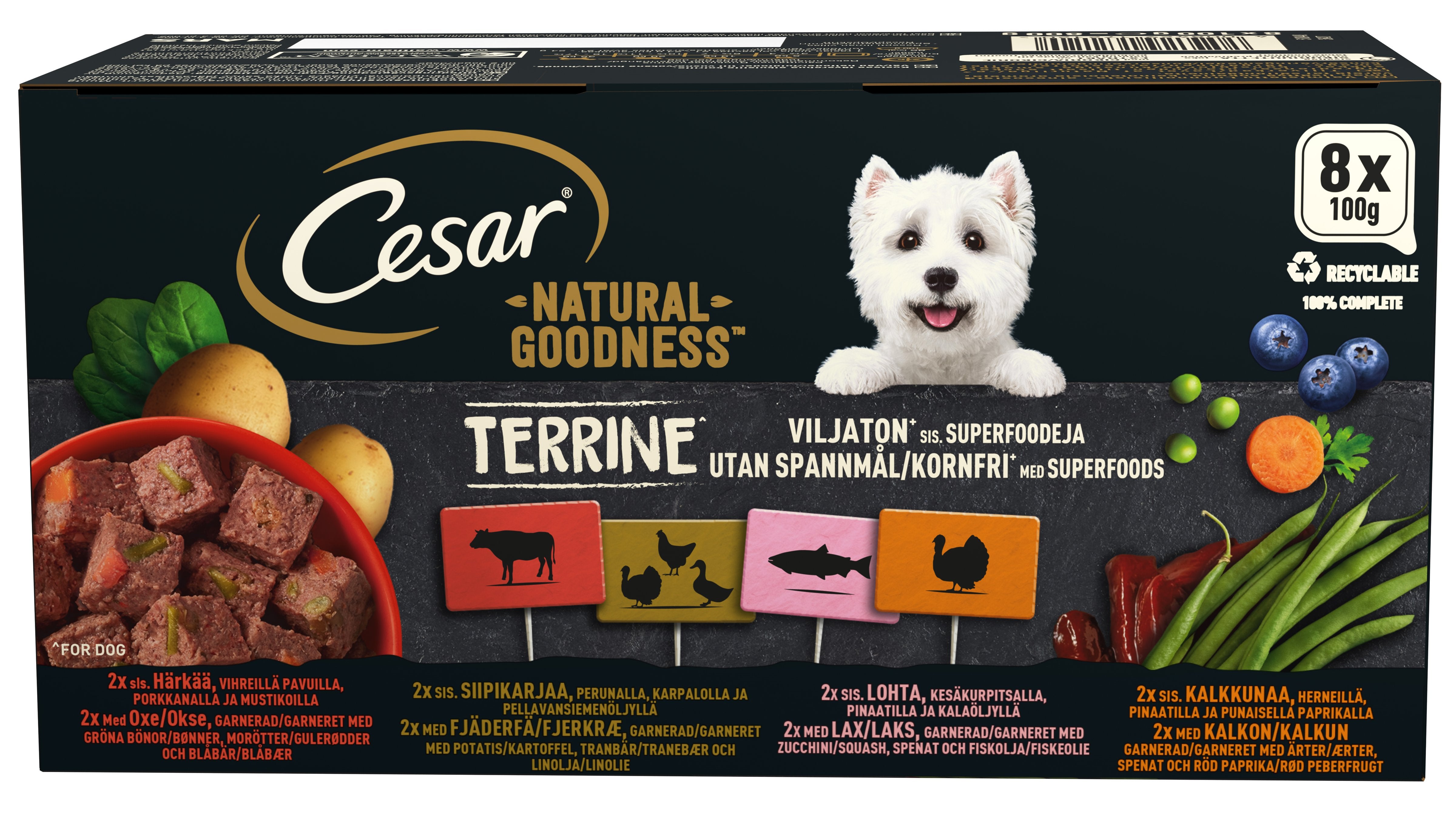 CESAR Natural Goodness Viljaton patalajitelma 8x100g