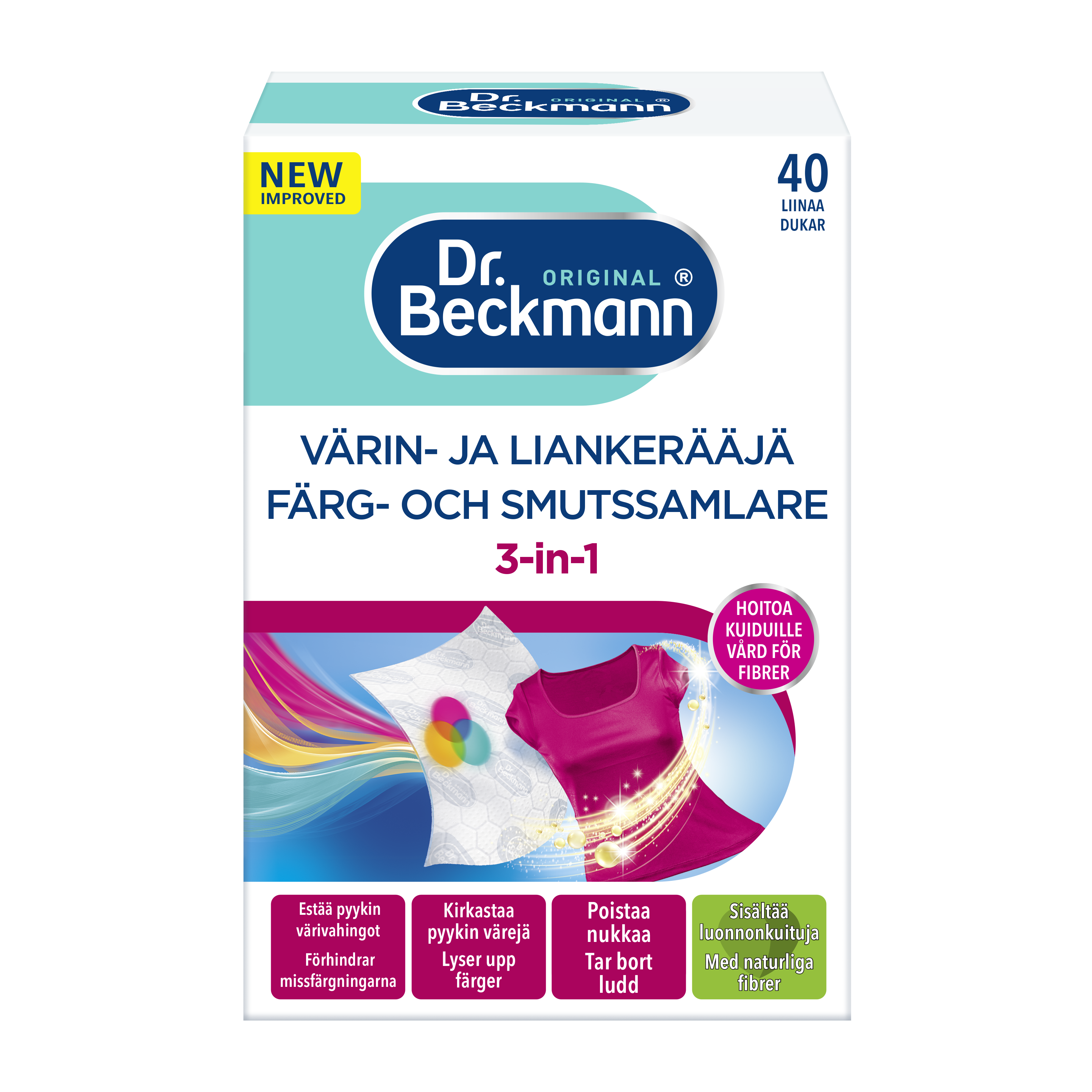 Dr Beckmann värin- ja liankerääjä 40kpl