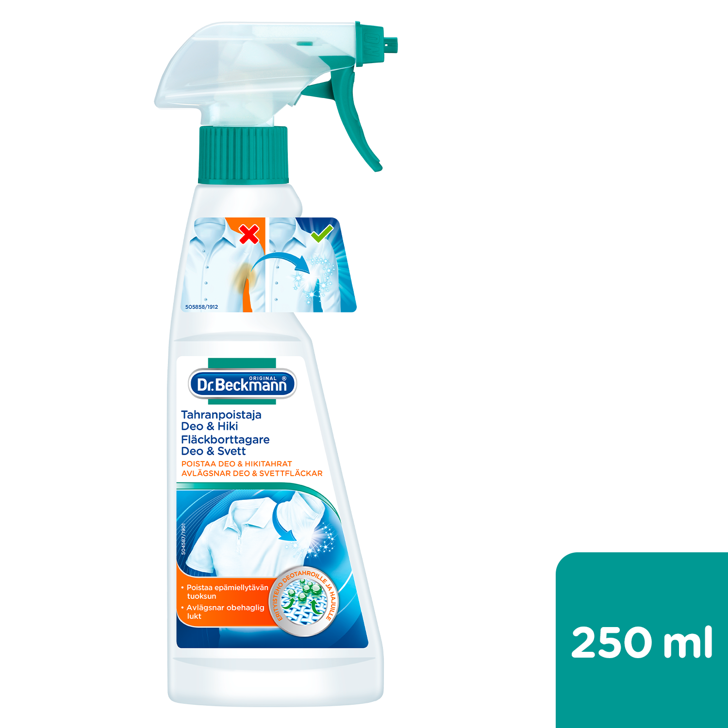 Dr Beckmann tahranpois 250ml Deo ja Hiki