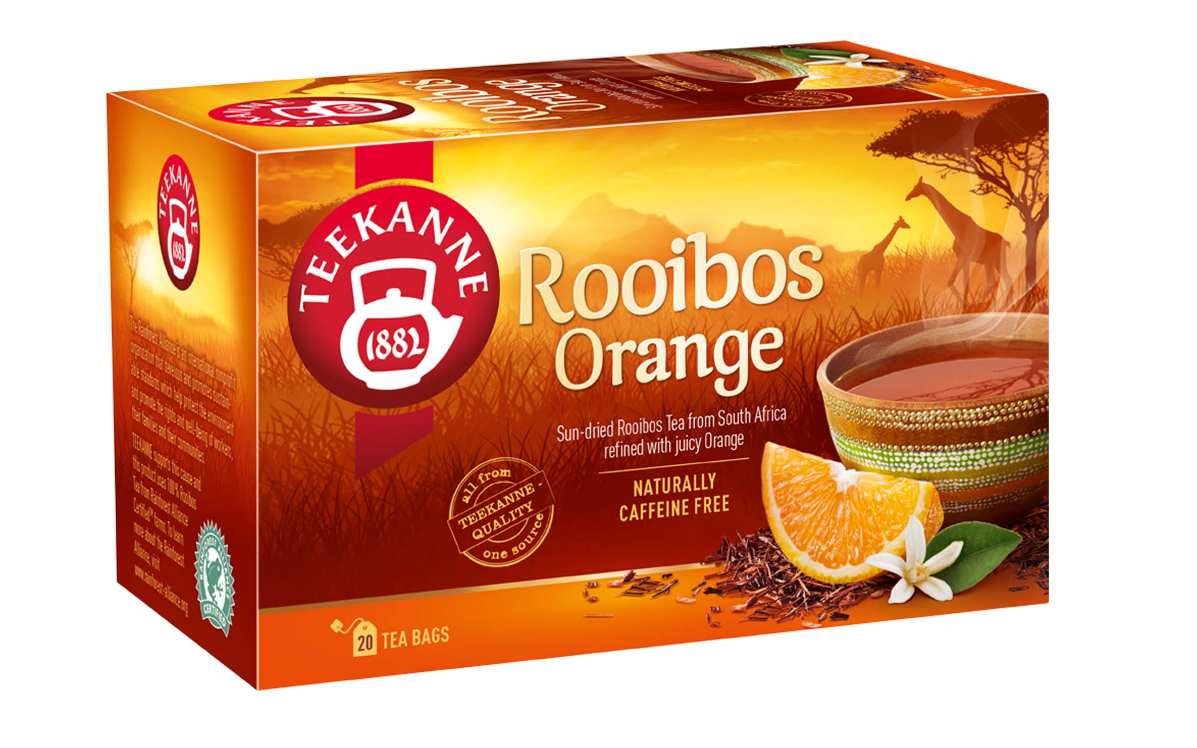 20x1,75g Teekanne Appelsiininmakuinen rooibos-yrttihauduke, pussi