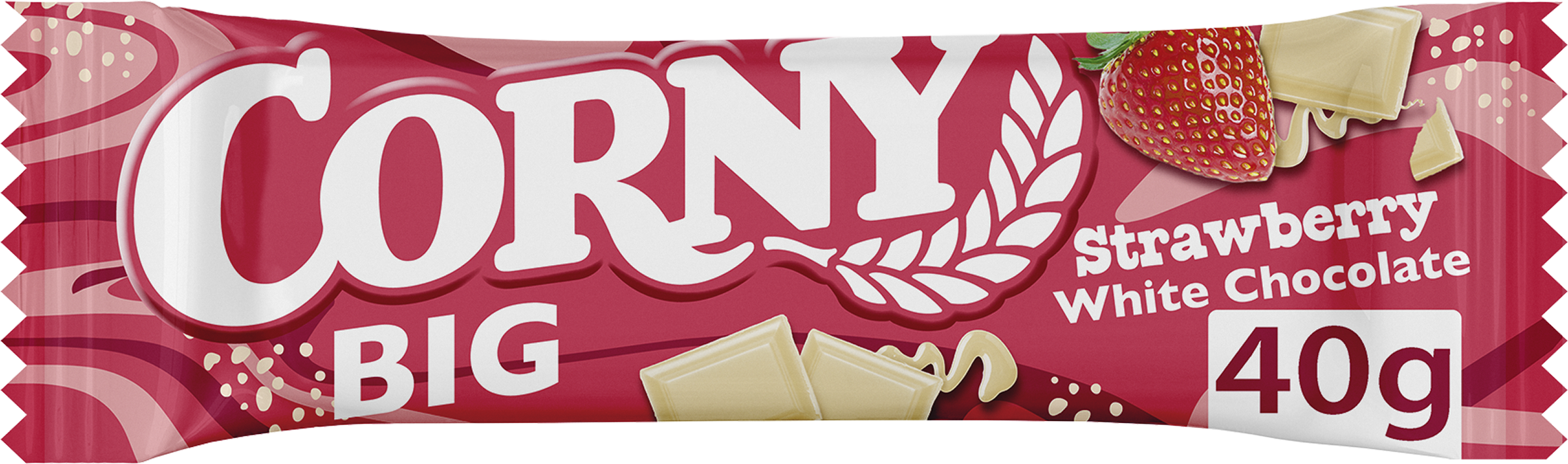 Corny BIG Strawberry White Chocolate välipalapatukka 40g