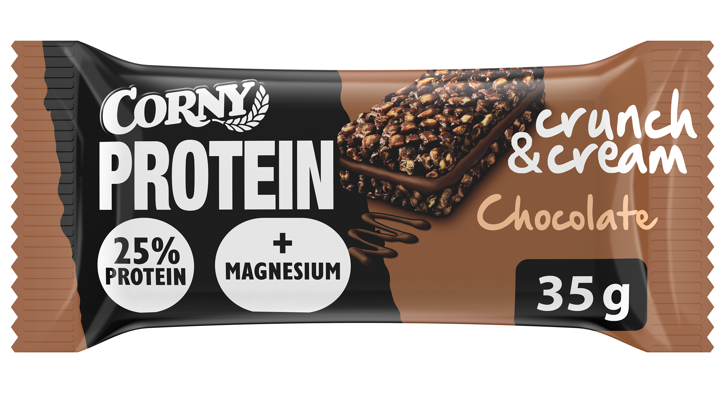 Corny Protein Crunch & Cream Chocolate proteiinikerrospatukka 35g