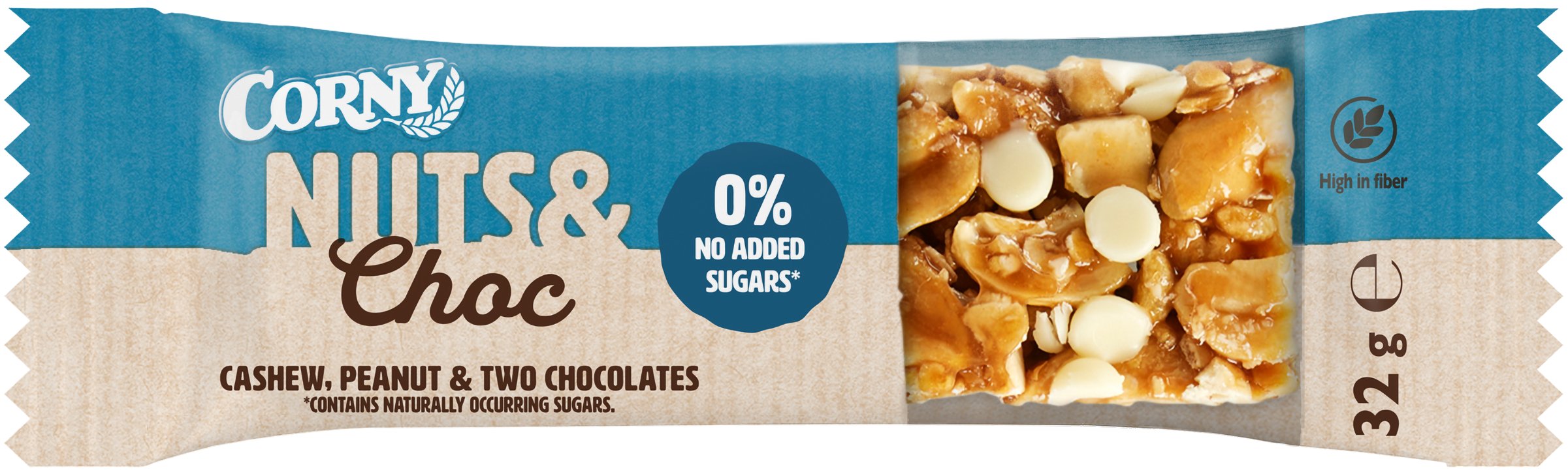 Corny Nuts&Choc Cashew pähkinäpatukka 32g
